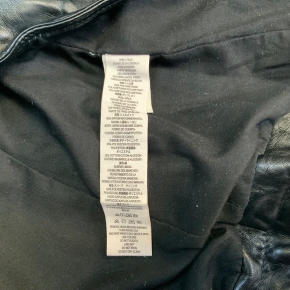 Free People Vegan Leather Moto Jacket Women’s size 6 - Picture 10 of 11